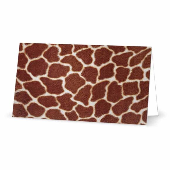 Giraffe Print Place Cards for Wedding and Party Events - Picture 2 of 3